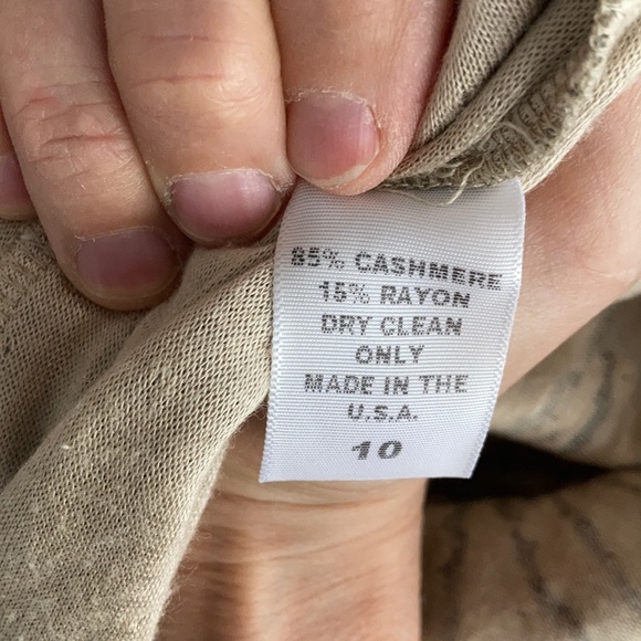 ❤️🪴Cashmere “go green” sweatshirt Karen Zambos - Picture 4 of 5